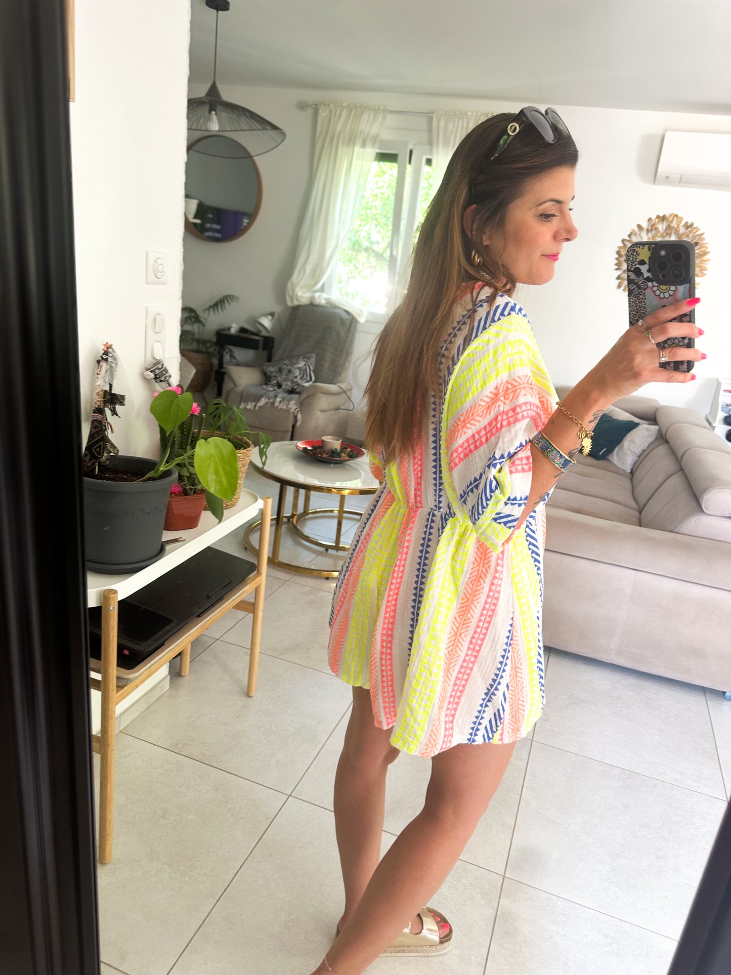 Combishort Gaze de Coton Grace