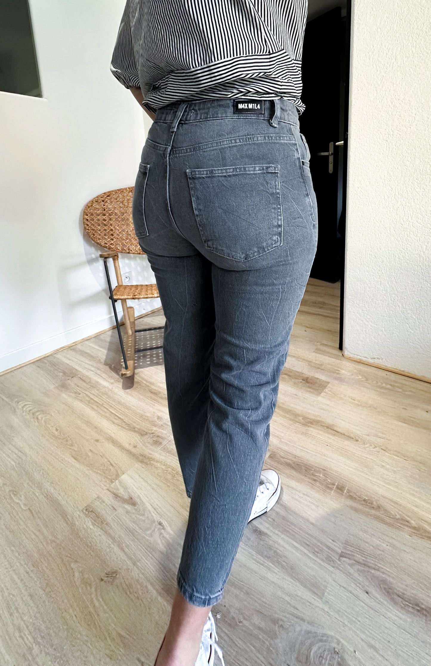 Jeans Mom Charly Gris