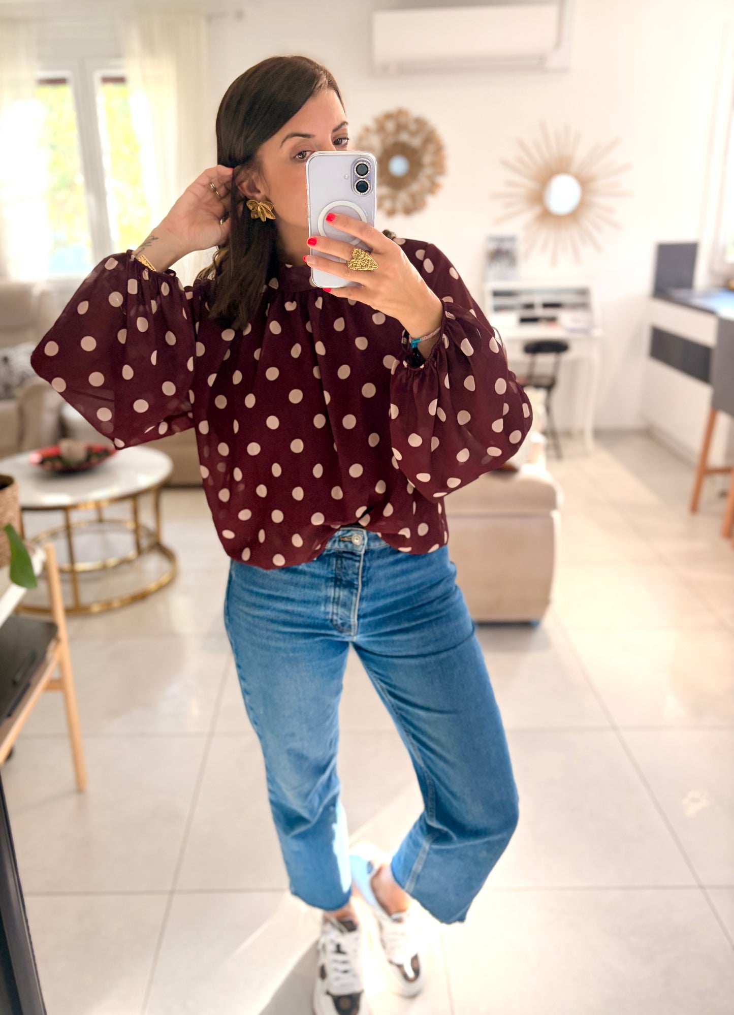 Blouse Ella Bordeaux