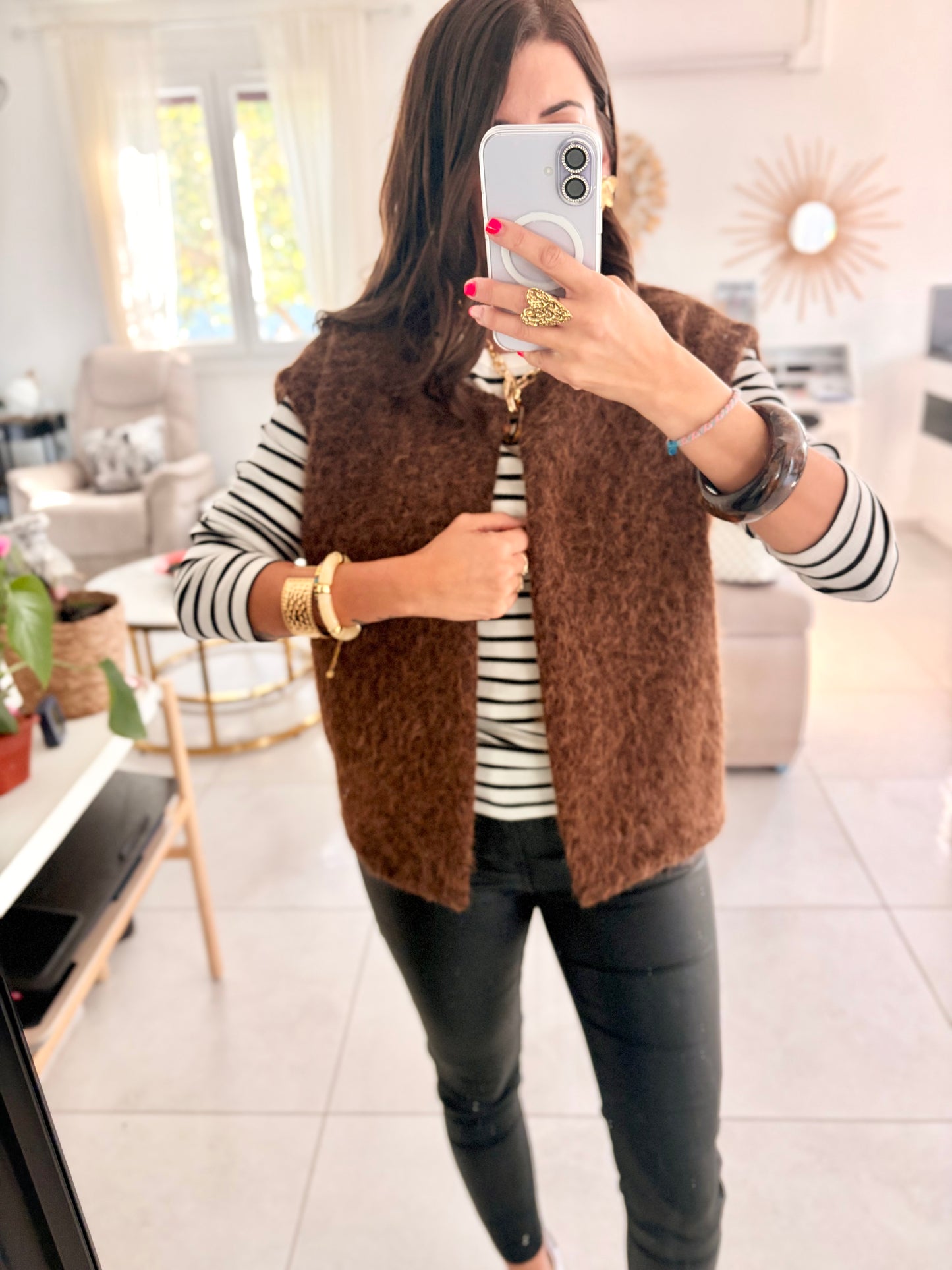 Gilet Lana marron