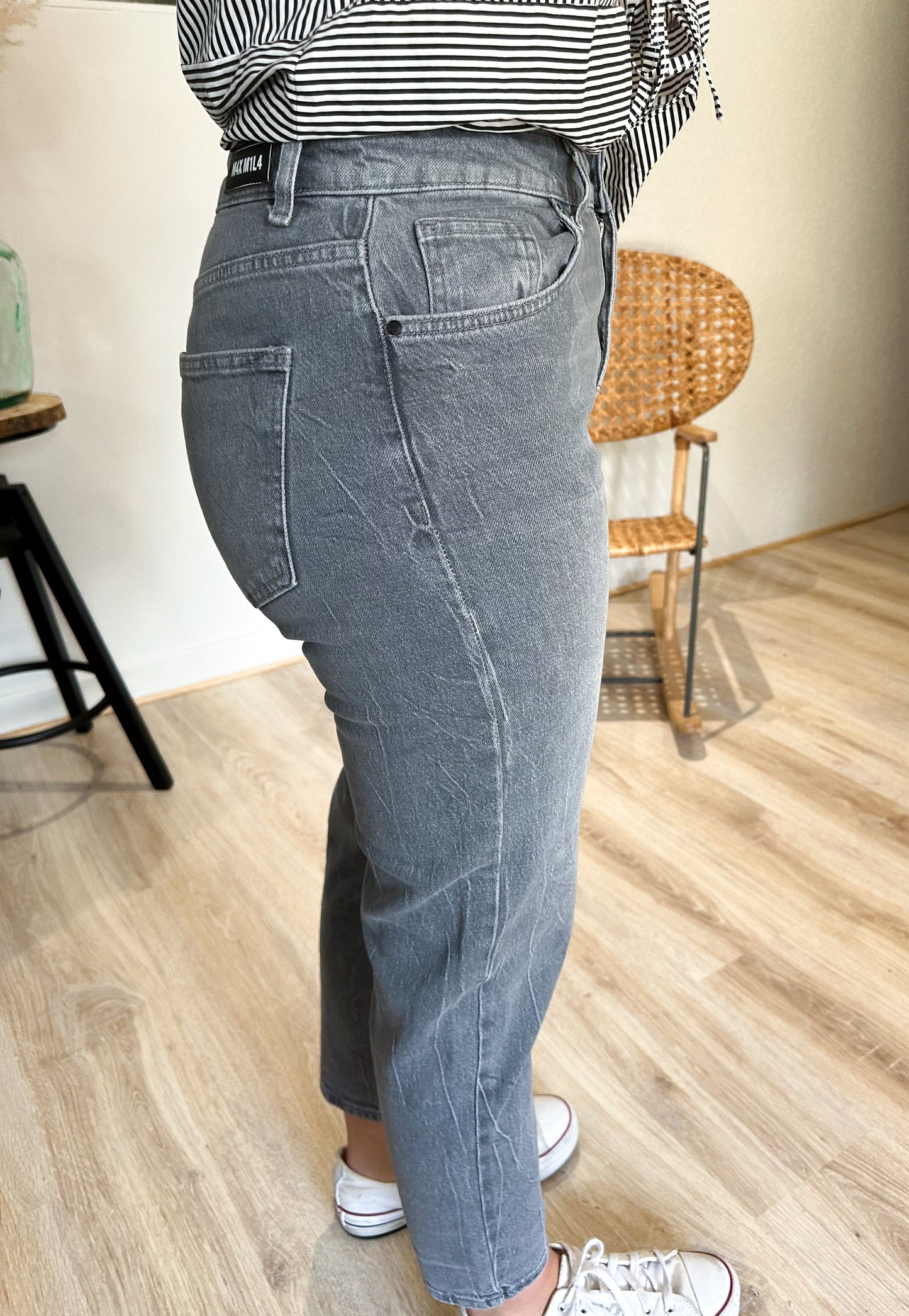 Jeans Mom Charly Gris