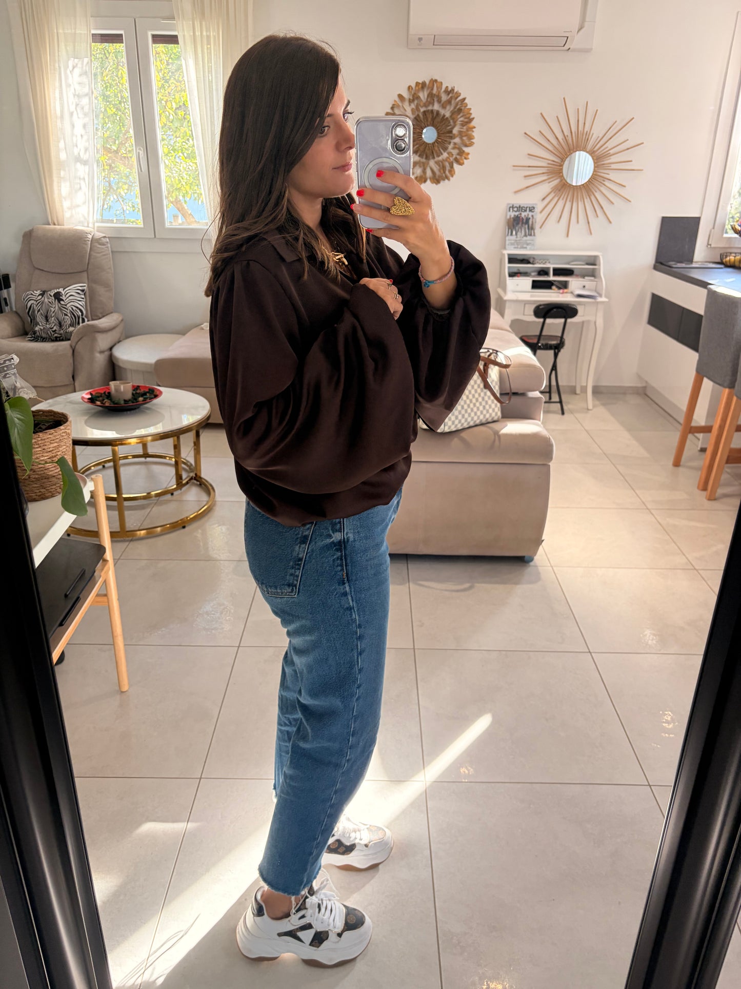 Blouse Tori Marron