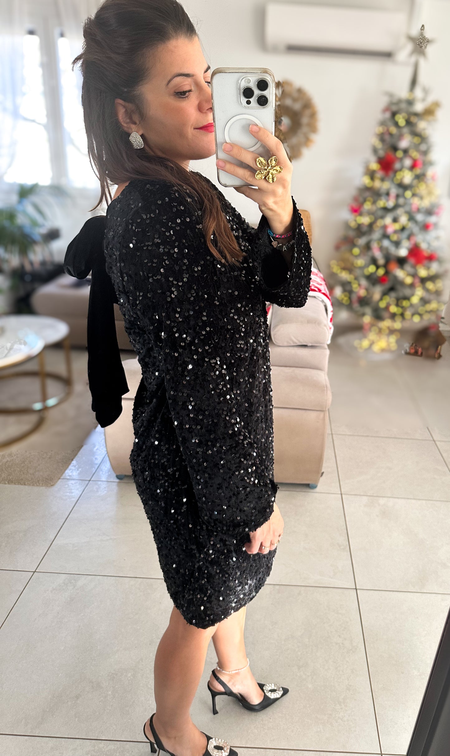Robe sequin noir