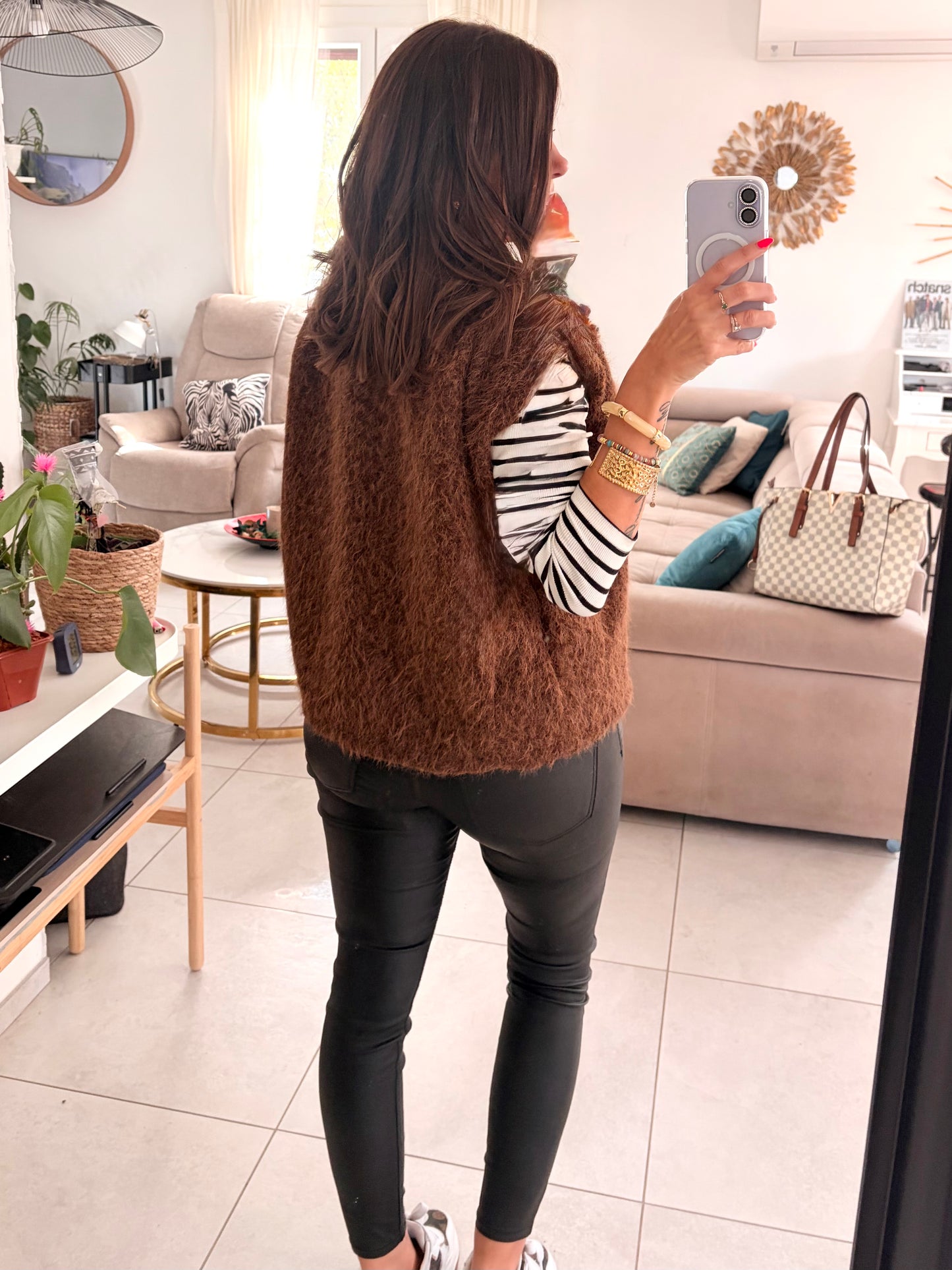 Gilet Lana marron
