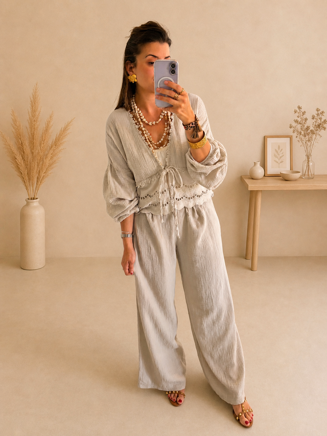 Pantalon Mila Beige