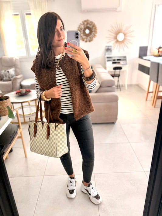 Gilet Lana marron