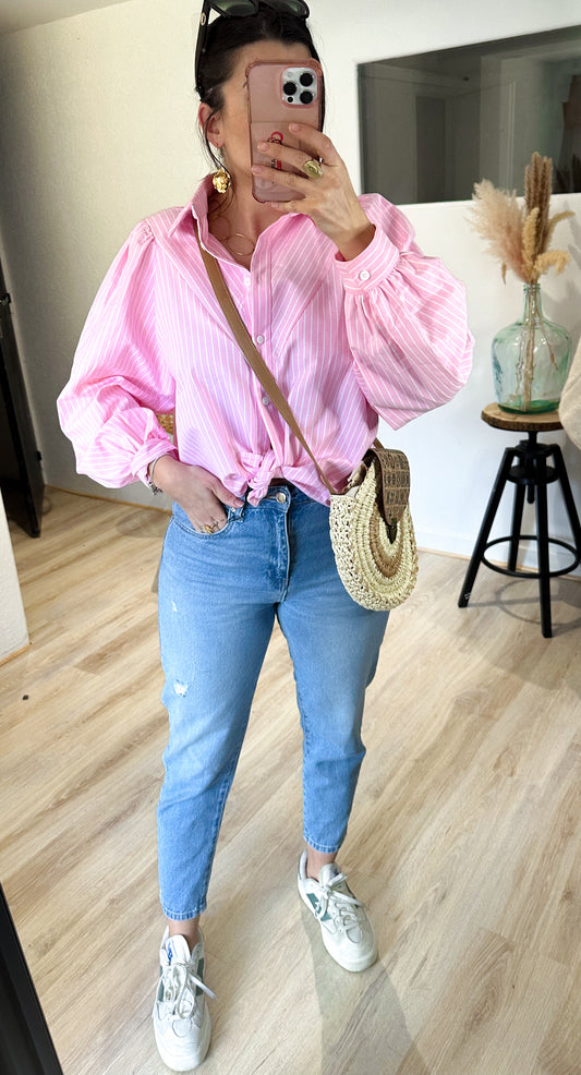 Jeans Mom Charly Bleu