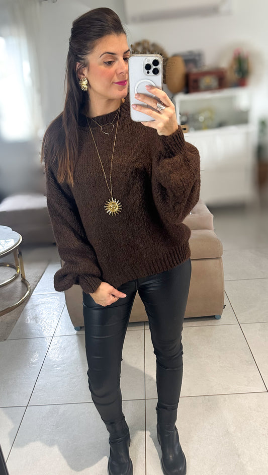 Pull Iris Marron