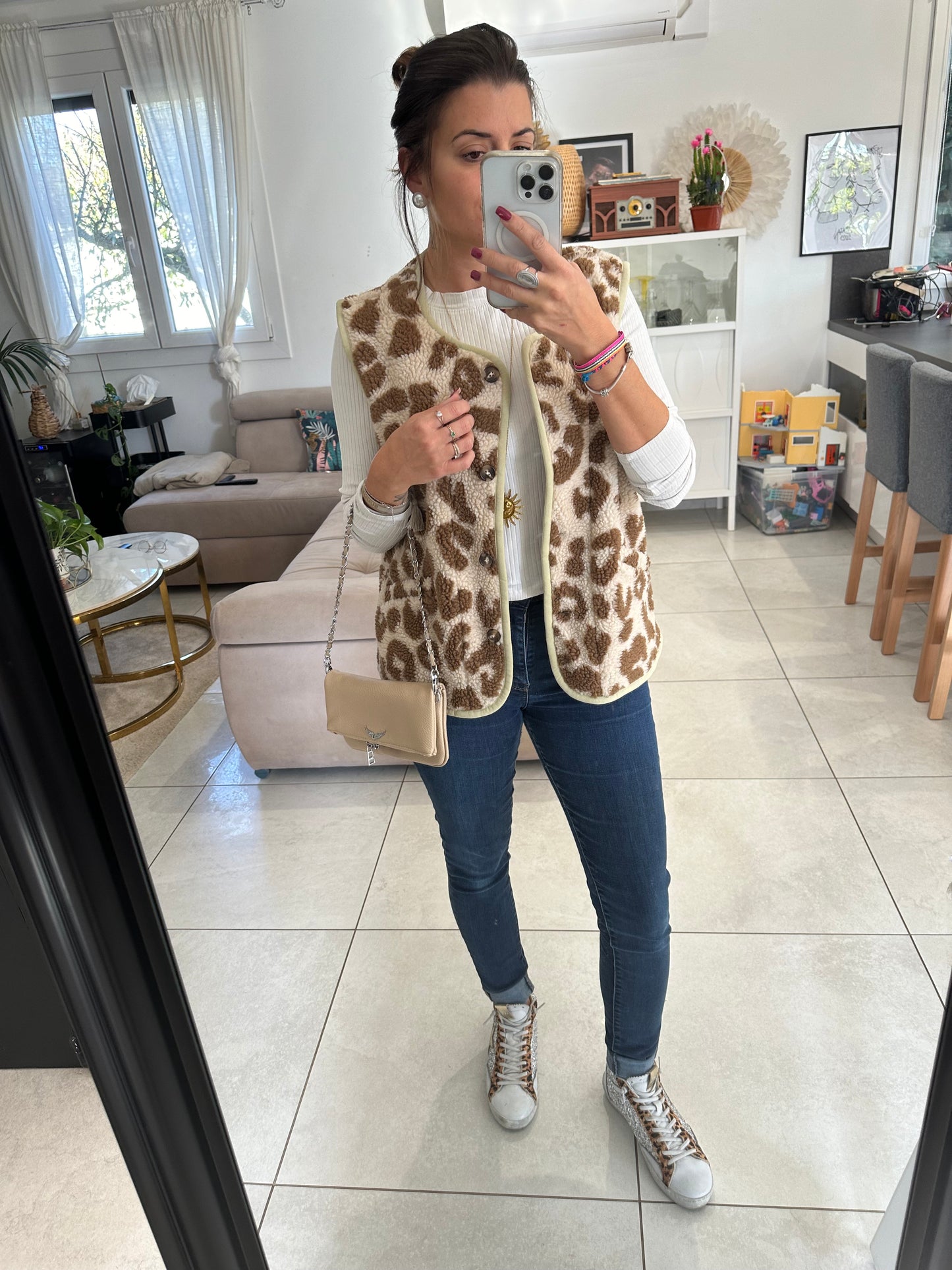 Gilet léopard Lola