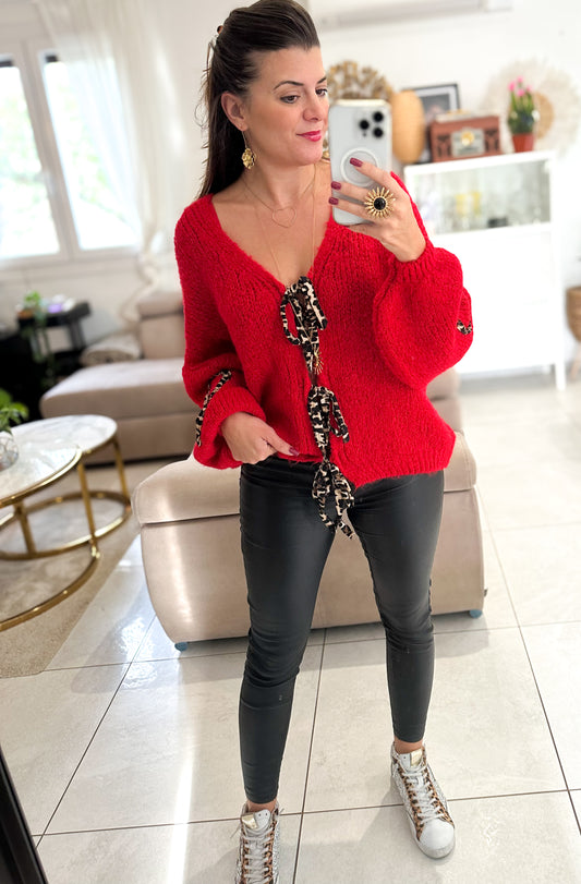 Gilet Léo Rouge