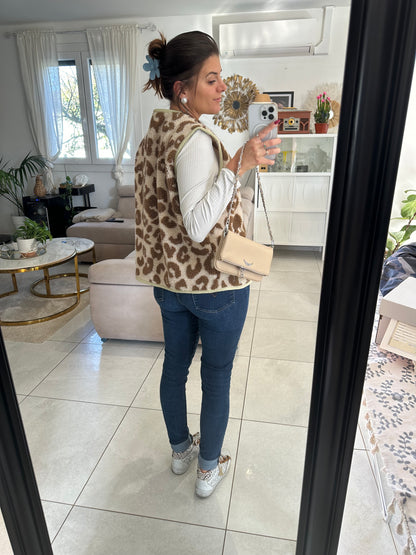 Gilet léopard Lola