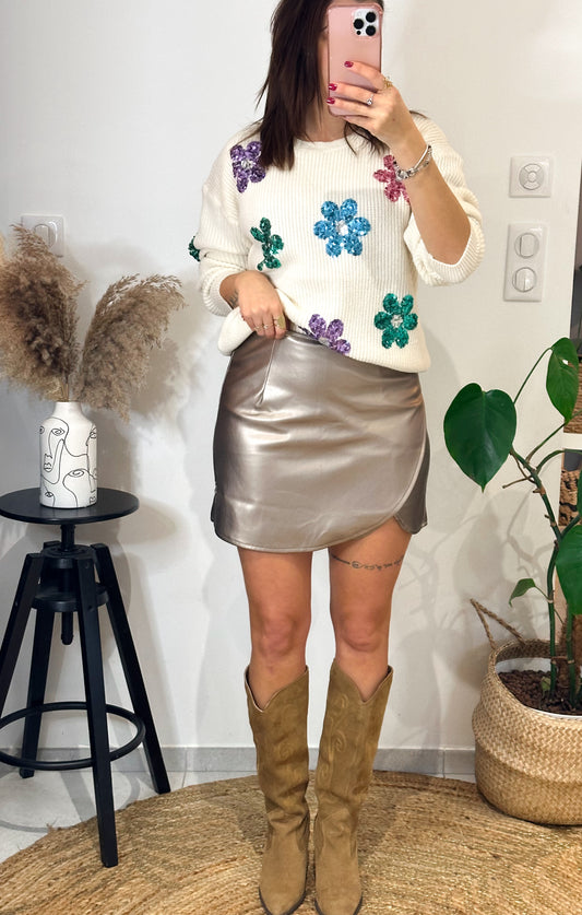 Jupe Short Zoé Bronze