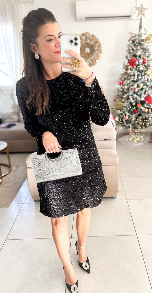 Robe sequin noir